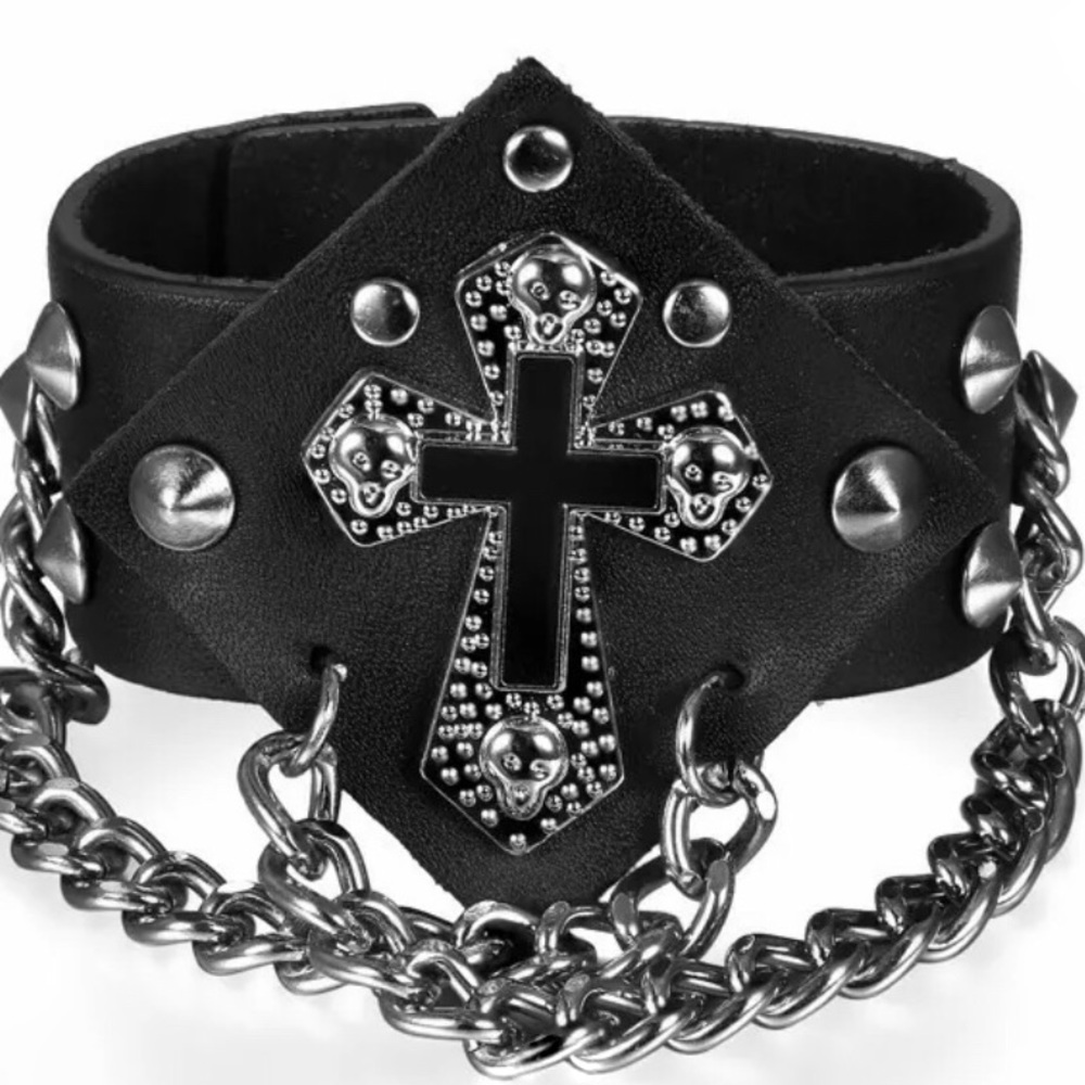 Biker Cross Bracelet!